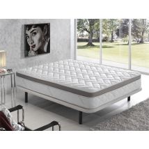 Simpur - Relax Matelas 160x200 - Fil D'Argent - Mousse À Mémoire De Forme - Épaisseur 25 Cm - Ferme En Profondeur Et Doux En Surface.
