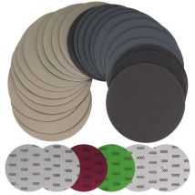 30 Stück 125 Mm Nass-trocken-schleifpapier, Runde Schleifscheiben, Exzenterschleifer-pads, Schleifpapierblätter Für Metall, Holz – Körnung 1000/1500/