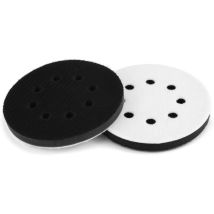 2pcs 125mm Tampon De Ponçage Souple, Tampon Interface En Éponge Pour Disques De Ponçage (8 Trous)