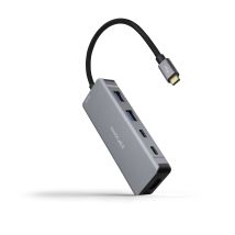 Dock Hub Usb-c 2xusb-a+2xusb-c+hdmi+usb-c Pd 100w Grigio Nanocable 10.16.1006