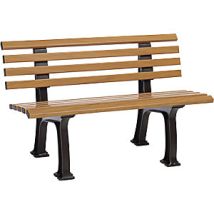 Panchina da giardino in plastica con 9 doghe – Larghezza 1200 mm – Blome