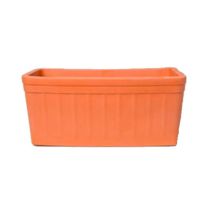 Jardinera de barro 70x18 cm – Cerámica – Ideal para interiores y exteriores – Diseño clásico