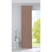 Gardinenbox - Tenda A Pannello Milano In Velluto, Opaca, Asta Di Contrappeso, Colore Sabbia, Altezza X Larghezza 245x60 Cm