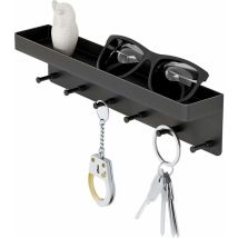 Schwarzer Wandschlüsselhalter Aus Metall, Türhaken, Wandhaken, Kleiderhaken, Klebehaken Ohne Bohren, Für Wand Bad Küche Wohnzimmer