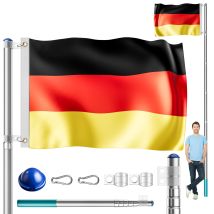 Asta Para Bandera De Aluminio Telescopica 6,3m Elemento Anclaje 60cm Deutschland (de) - Monzana