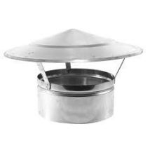 Sombrerete chino galvanizado 110mm – Acero galvanizado – Ventilación para chimeneas y conductos