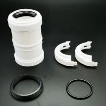 Raccord fumisterie – FLEX FITTING D. 50 / RIG.D 50 – Plastique PPS – Largeur, Forme du raccord, Matières, Finition métal, Hauteur, Angle d'inclinaison