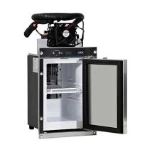 Indelb Kühlschrank FM7 TOP 7 Liter für Krankenwagen – Edelstahl – 12/24 VDC – Temperaturregelung 2-8°C – 396 x 281 x 375 mm