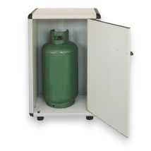 Trioplast - Armadietto In Resina 1 Anta Porta Bombole Da Esterno 40x45x90h Cm Con Due Ripiani Easy