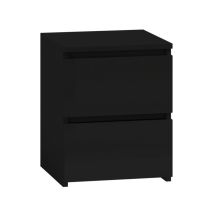 Aster T2 - Contemporary Bedside Table 40x30x30 - Scandinavian Style 2 Drawer Bedside/side Table - Storage Unit