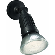 Applique nera Massive – 12x12x28 cm – IP43, 1 lampadina E27, 23W, 2700K – Illuminazione da esterno