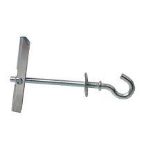 Lapafil - Gancho Basculante M-5x100 , Gancho Basculante. - Tamaño: 5 X 100. - Galvanizado. - M-5. - Hecho En Acero. - Recubrimiento Cincado. - 
