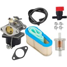 Rwoythk – Carburatore Tecumseh Ohv125, Ohv130, Ovh135 – Kit Completo Con Filtro Aria, Valvola Di Intercettazione E Filtro Carburante – Modello 640065a