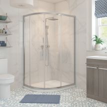 Signature - Verve 2-door Offset Quadrant Shower Enclosure 1000mm X 800mm - 6mm Glass