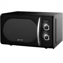 Grunkel - Mikrowelle De 20l De Fassungsvermögen Mw-20 Mit Vintage-design Und 5 Stufen De Leistung - De Abtau- Und Timerfunktion -- 700w (schwarz)