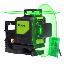 Huepar - 902cg 2 X 360 Kreuzlinienlaser Grün, 360 Grad Linienlaser Selbstnivellierenden Laser Level Mit Pulsfunktion, Umschaltbar Zwei 360°-laserlinie