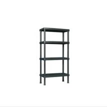 Estantería Bioclimática 4 Estantes Kronos Negra 60x30x143
