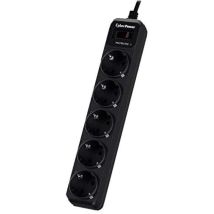 CYBERPOWER Sicherheitsschalter 5XSCHUKO 230V, 16A, IP20 Schutz für elektrische Geräte Ideal für Wohnräume, Büros, Werkstätten
