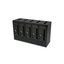 Buzón COMPO 5 52x18x30 cm Antracita – Acero pintado – Cerradura de cilindro con 2 llaves