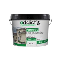 Revestimiento Exterior Con Acabado De Estuco Blanco 15kg - Addict