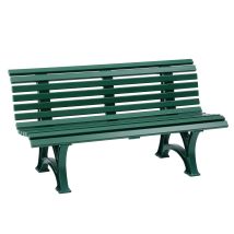 Panchina da giardino in PVC resistente alle intemperie – 1500 mm – 800 mm – 13 doghe – Blome