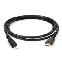 Câble Hdmi Micro D - Reekin - Pour Gopro Hero3 - Highspeed 3d - Connecteur Plaqué Or - Noir