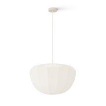 Lámpara de techo de tela blanca EMILIE – E27 – Regulable – Diseño nórdico – Ideal para cualquier espacio