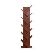 Mobili Rebecca - Rebecca Mobili Bibliothèque Meuble 10 Etagères Mdf Marron Noyer 160x44,5x22