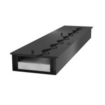 Bruciatore Inserto A Bioetanolo 100cm In Inox Nero Da Incasso Da 4 Lt