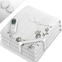 Calienta Camas Electrico 150x80cm Calientacamas Eléctrica Calentador Manta Eléctrica Con Desconexión Automática Manta Térmica Con 3 Niveles De 
