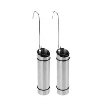 EDM Luftbefeuchter 2er-Set aus Edelstahl – Ø5 x 20 cm – Haken inklusive – Ideal für Heizkörper