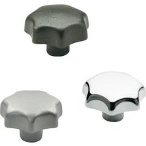 Otto Ganter Gmbh&co.kg - Impugnatura A Stella Din 6336 Con Boccola Filettata Ku.d1 63mm D2 M 12mm (per 10)