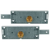 Serratura per Serranda NF Art. 5400 – Catenaccio ad 1 Mandata – Cilindro Ottone Fisso – Dimensioni 156mm x 56mm