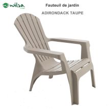 Sessel Adirondack Polypropylenharz Wilsa Garden - Taupe - 1 Sessel Adirondack