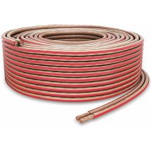 Câble Pour Haut-parleurs Purelink, 2x1,5 Mm², 50 M, Transparent, Ofc
