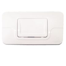Stir Blitz – Placca Bianca per Cassetta Incasso – 34,5 cm x 18,5 cm x 3 cm – Risparmio d'acqua – Facile installazione