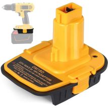 Heguyey - Adattatore Per Batteria Dm18d Dca1820 Con Usb Per Dewalt 20v/18v Per Milwaukee M18 18v Batteria Al Litio Dcb204 Dcb205 Convertitore Per 
