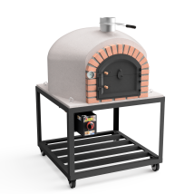 Movelar - Horno De Leña Exterior De Obra Gran Canária (blanco - 120 X 120 X 170 Cm) – Horno De Obra Aislado Con Corcho Y 3 Mantas Cerámicas Para 