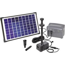 101774 Napoli Led Kit Pompa Solare Con Illuminazione, Con Batteria Tampone - Esotec