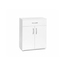 Mueble Blanco 57x69x29 Cm Con Dos Puertas, Balda Y Cajón - Dalia