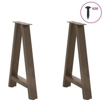 Maison Exclusive - Esstischbeine A-form 2 Stk. 60x(72-73) Cm Stah