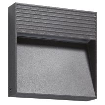 Aplique Asimétrico Rima Ip65 Led Smd Ac 5w 540lm(135lm) Cri80 3000k Antracita
