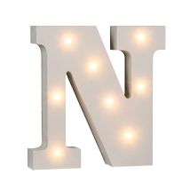 Lettera N In Legno Illuminabile Out Of The Blue, Con 8 led