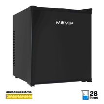 Muvip Mini-Bar thermoelektrisch 28 Liter – geräuschlos – Schloss – Abtaufunktion – umkehrbare Tür – 35 dBa – 380x460x445mm