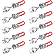 Zxpasra - Ccykxa 10pcs Hasp Latch, Box Hasp, Lever Hasp, Holding Capacity, Door Hasp, Corner Fastener, Small Toggle Lever Hasp Latch Knob For Boxes, 