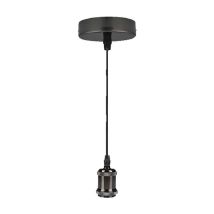 Lampadario In Metallo 'vintage Cm1010' Colore Cromo Scuro