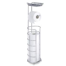 Porte-papier WC – Acier inoxydable – Support mobile – Réservoir intégré – Salle de bain et WC