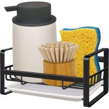 Support D'Évier De Cuisine, Porte-éponge, Organisateur D'Évier, Égouttoir À Plateau D'Évier, Distributeur De Savon, Porte-brosse, Accessoires De 