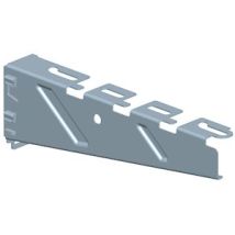 Console compacte CB200 GS – Acier galvanisé – Dimensions : 200 mm x 100 mm x 50 mm – Mobilier d'intérieur