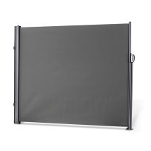 Leco - Ausziehbare Seitenmarkise, Aluminium-stahlrohr-mix, Anthrazit, 160 X 300 Cm (h X L)